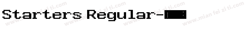 Starters Regular字体转换